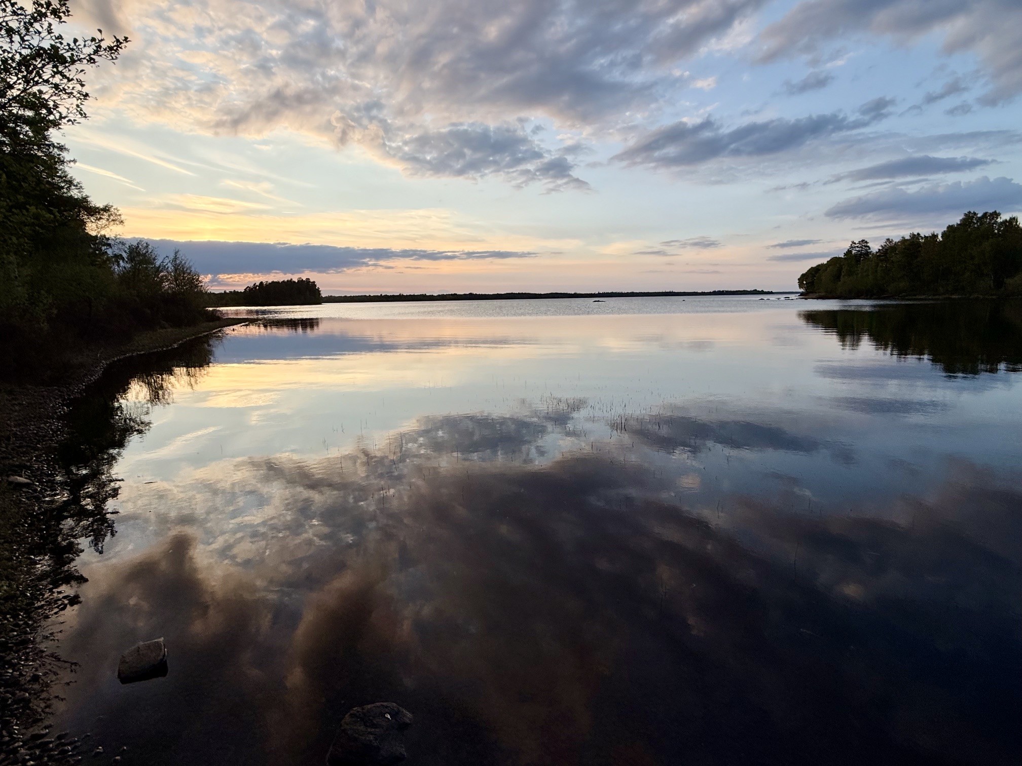 Kanot på sjön Möckeln